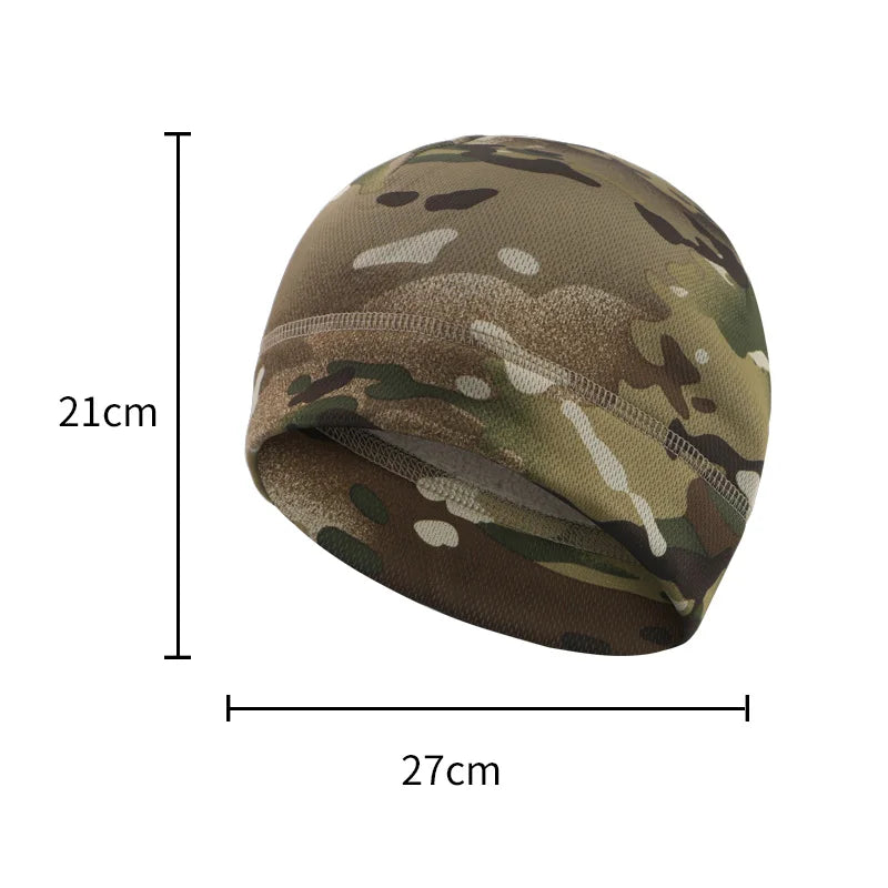 Men & Women Winter Fleece Watch Cap — Windproof Tactical Beanie for Hiking, Hunting & Outdoor Use