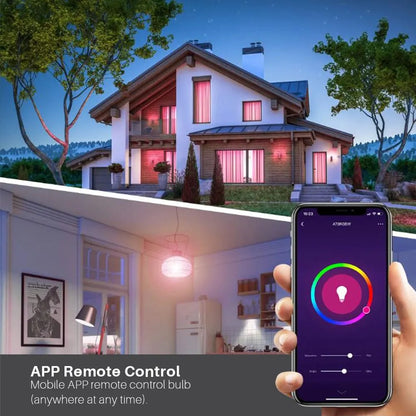 Tuya Smart Bulb E27 WiFi/Bluetooth Dimmable LED Light - RGBCW 100-240V - App Control Compatible with Alexa, Google Home