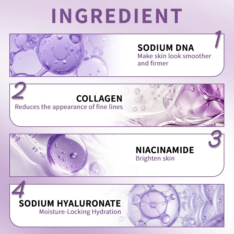 PDRN Under Eye Patches - 60 Patches (30 Pairs) with Niacinamide & Collagen for Dark Circles, Puffiness, Brightening & Hydrating Skin