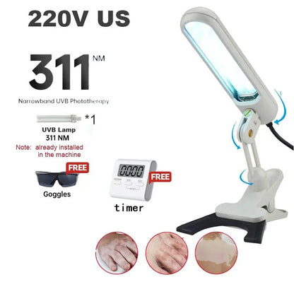 UV 311nm Phototherapy Device – Philips UVB Lamp for Vitiligo, Psoriasis & Skin Treatment