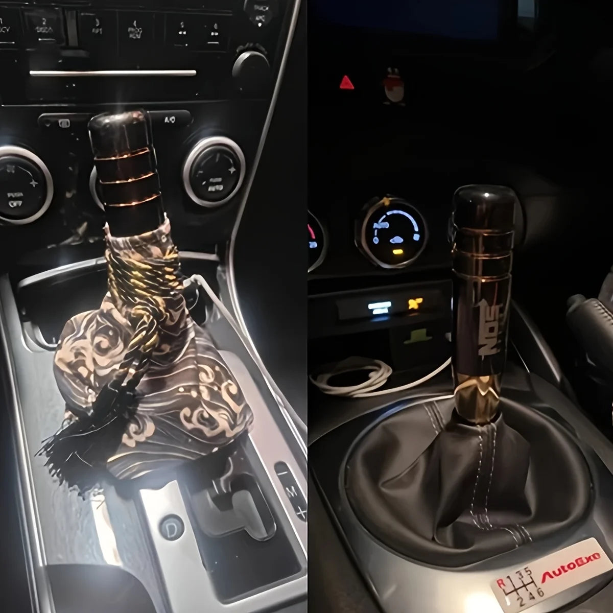 5.12-Inch Aluminum Alloy JDM-Style Shift Knob - Ergonomic Manual & Automatic Car Gear Shifter
