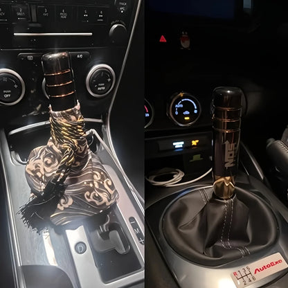 5.12-Inch Aluminum Alloy JDM-Style Shift Knob - Ergonomic Manual & Automatic Car Gear Shifter