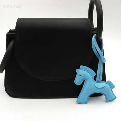 Fashion Horse Keychain - PU Leather Horse Charm for Car Keys, Handbags & Gifts