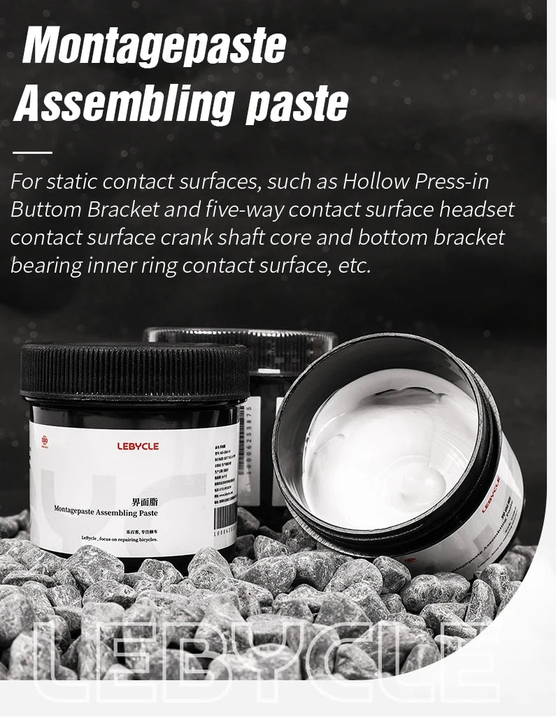LEBYCLE Bicycle Interface Grease — Anti-Noise Lubricant for Mountain & Road Bike Hubs, Shafts, and Assembly