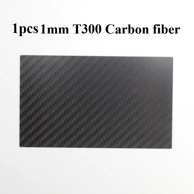 Real Carbon Fiber Plate 125×75mm - High-Strength Composite Sheet for Drone DIY Projects, 0.5–5mm Thickness