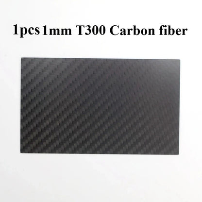 Real Carbon Fiber Plate 125×75mm - High-Strength Composite Sheet for Drone DIY Projects, 0.5–5mm Thickness