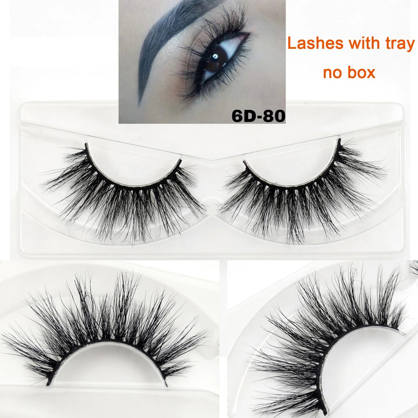 Visofree 3D Mink Eyelashes – 30/40/100 Pairs Handmade Full Strip Lashes with Tray, Cruelty-Free False Lashes for Makeup