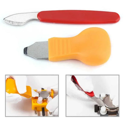 3-Pack Watch Repair Tool Kit – Case Opener Knife & Back Cover Pry Remover for Battery Replacement