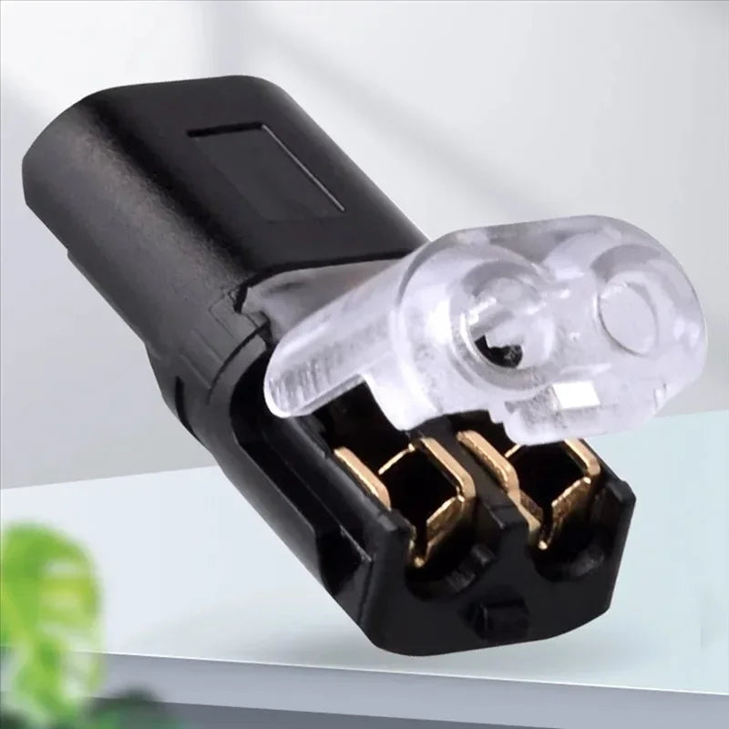D2 Waterproof 2-Pin Wire Connectors - 10/20/30/50/100PCS Car Electrical Cable Plug Snap Terminals