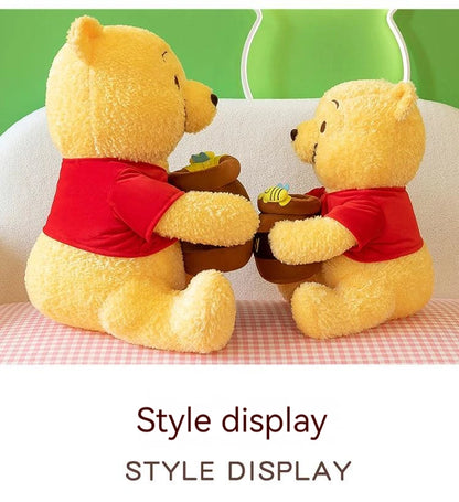 35–55cm Winnie the Pooh Plush Toy — Anime Disney Honey Jar Soft Stuffed Pooh Bear for Kids, Children, Kawaii Birthday Gift