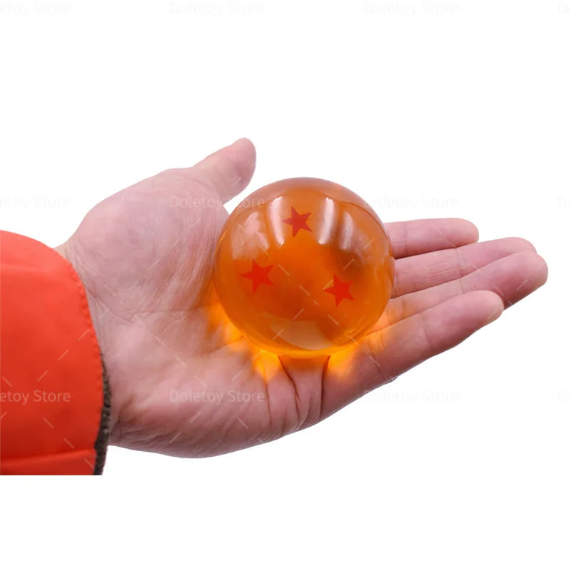 Dragon Ball Z 1:1 7-Star Crystal Balls Set — Orange & Blue Shenron Dragon PVC Figures, Complete Collectible Set