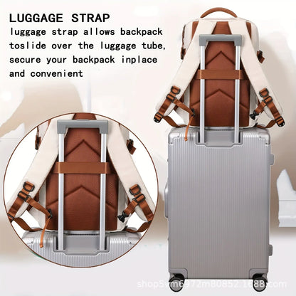 Expandable Business Backpack for Men & Women, Large Capacity Laptop Travel Backpack & Computer Bag