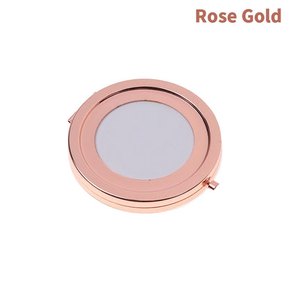 Foldable Mini Square Makeup Mirror - Double-Sided Compact Pocket Vanity Mirror