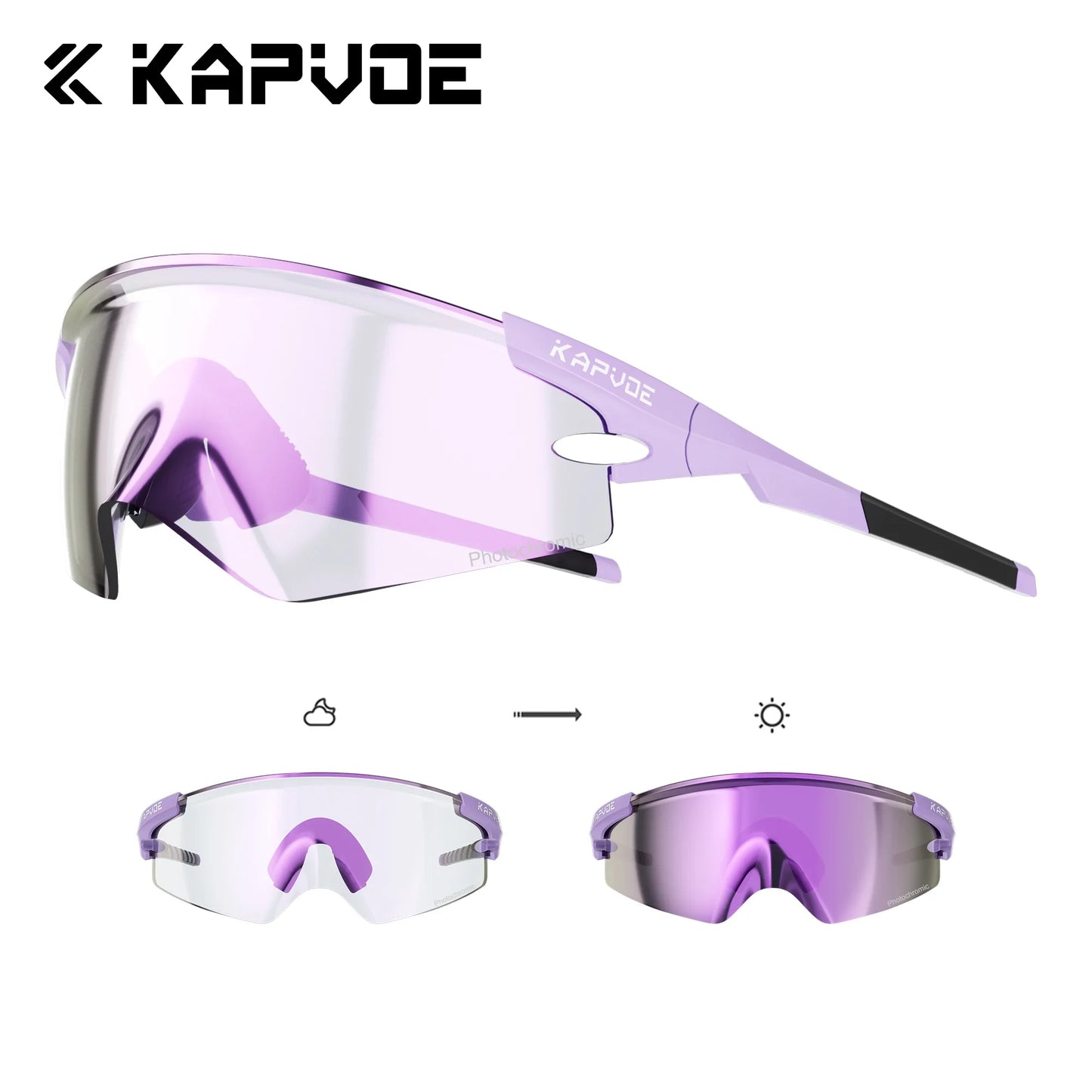 Kapvoe Cycling Sports Sunglasses – UV Protection Bike Glasses for Road & Mountain Riding (Men & Women, 2026 Model)