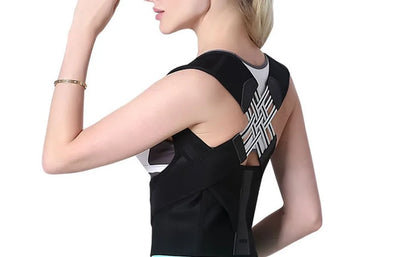 Magnetic Therapy Back Posture Corrector — Adjustable Shoulder Support for Sitting Posture | Breathable & Body Shaping Brace