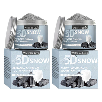 Bamboo Charcoal Teeth Whitening Powder - Natural Deep-Cleansing Powder for Fresh Breath & Daily Oral Care