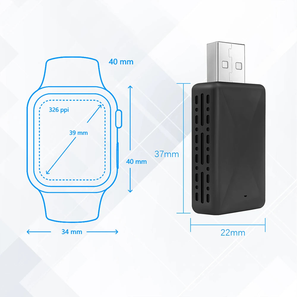 2025 CarPlay Wireless Adapter – 2 in 1 Android Auto Smart Dongle, 5G WiFi for iPhone & Android, Compatible with Volvo, Benz, MG, Kia, Chery, VW