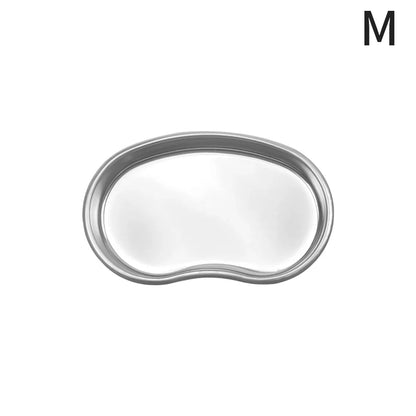 Stainless Steel Kidney Tray — Sterilized Jar Pot Container with Tweezers for Medical, Dental, Surgical, Cosmetic & Tattoo Use