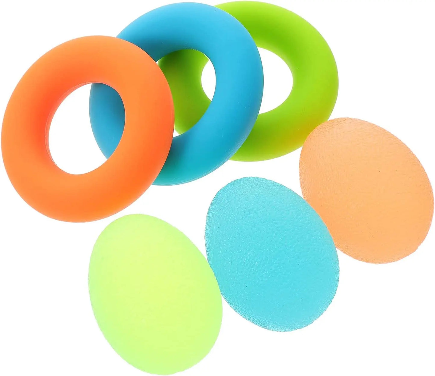 Finger Exercisers and Hand Strengtheners Therapy Kit - Enhance Grip, Dexterity, and Support Injury Recovery for Stress Relief - Suitable for Kids and Adults