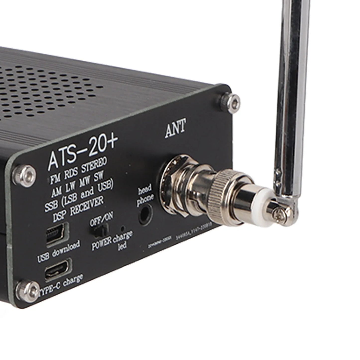 Portable ATS 20+ World Band Digital Radio Receiver – Easy to Read, Lightweight, Professional for Home & Outdoor Camping