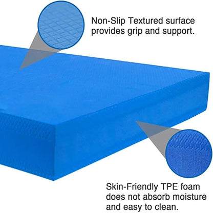Yoga Mat & Soft Balance Pad – Non-Slip Foam Exercise Cushion, Pilates Balance Board for Fitness Training & Bodybuilding