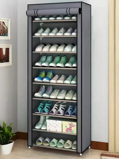 Multi-Tier Space-Saving Shoe Rack – Dustproof & Economical Cabinet for Dormitory or Home Entryway Storage