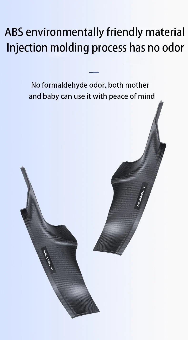Tesla Model Y Juniper 2025+ Door Threshold Strips – ABS Anti-Scratch & Dirt-Resistant Interior Accessories for Front & Rear Doors