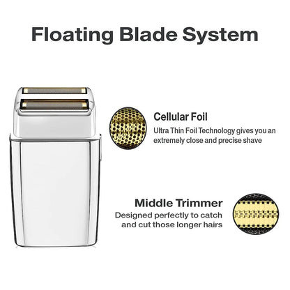 Professional Replacement Foil & Blade Set for BaByliss PRO FXFS2 Cordless Double Foil Shaver – Gold Barber Shaver Parts