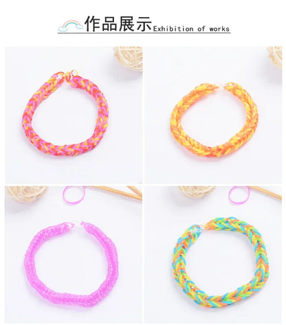 Creative Rainbow Loom Bands Set – Colorful DIY Rubber Bracelet Making Kit for Girls’ Crafts and Birthday Gifts