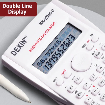 Multifunctional Scientific Calculator – Large Screen Portable Student Math Calculator for School, Office & Exam Use
