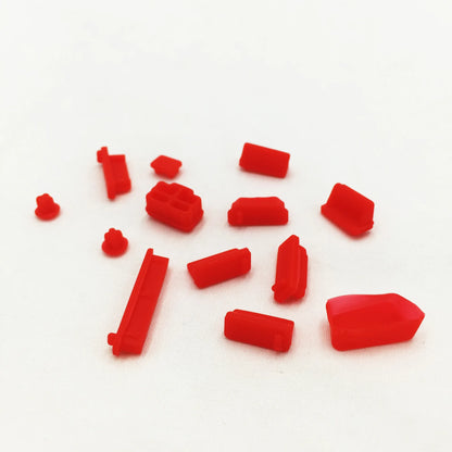 16-Piece Universal Silicone Port Plugs - Anti-Dust USB & Laptop Computer Port Protectors