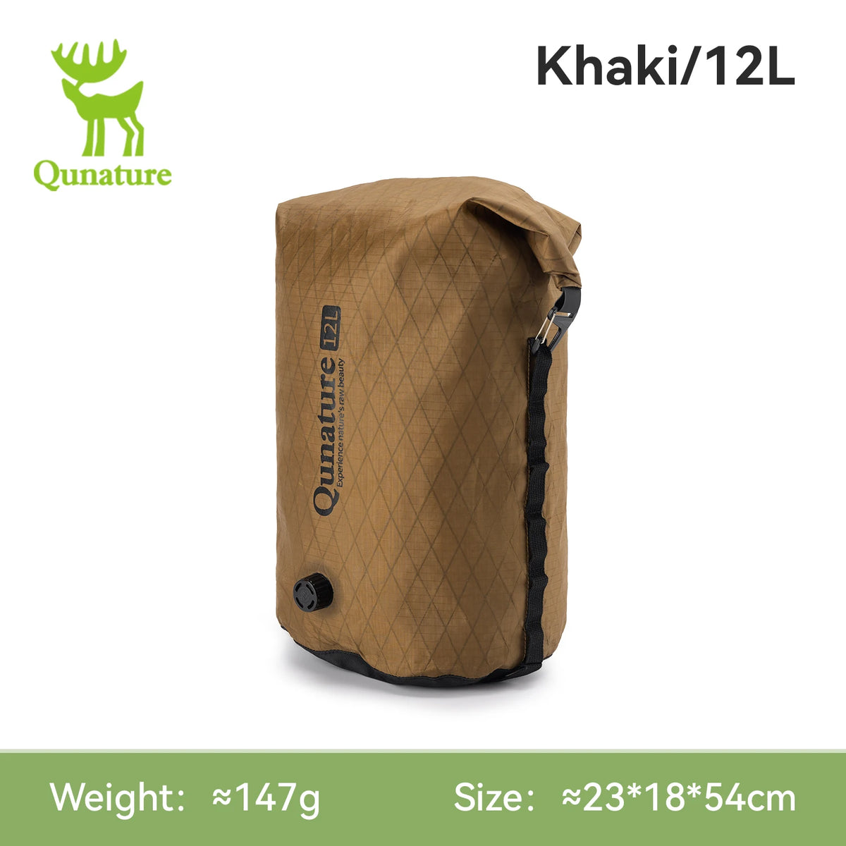 Qunature Bikepacking Bike Bag - Fully Waterproof MTB & Road Bicycle Rack Storage Bag