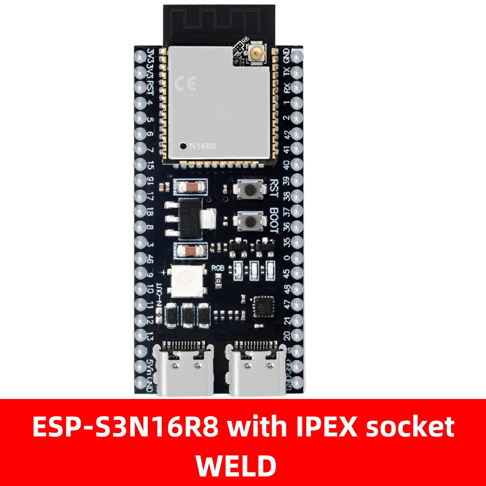 ESP32-S3 DevKitC-1 Development Board - WiFi Bluetooth BLE 5.0 Mesh Module for Arduino Projects
