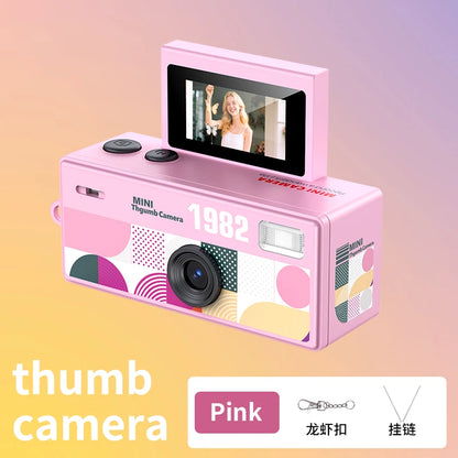 Ourlife Mini Keychain Camera - 0.96-Inch Flip Screen Retro CCD 720P Digital Video Recorder