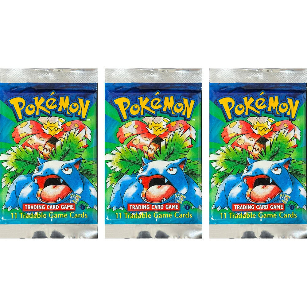 Pokémon Booster Packs Base Fossil Jungle - 11 Cards Per Pack & 36 Pack Booster Box Proxy Game Cards Collection