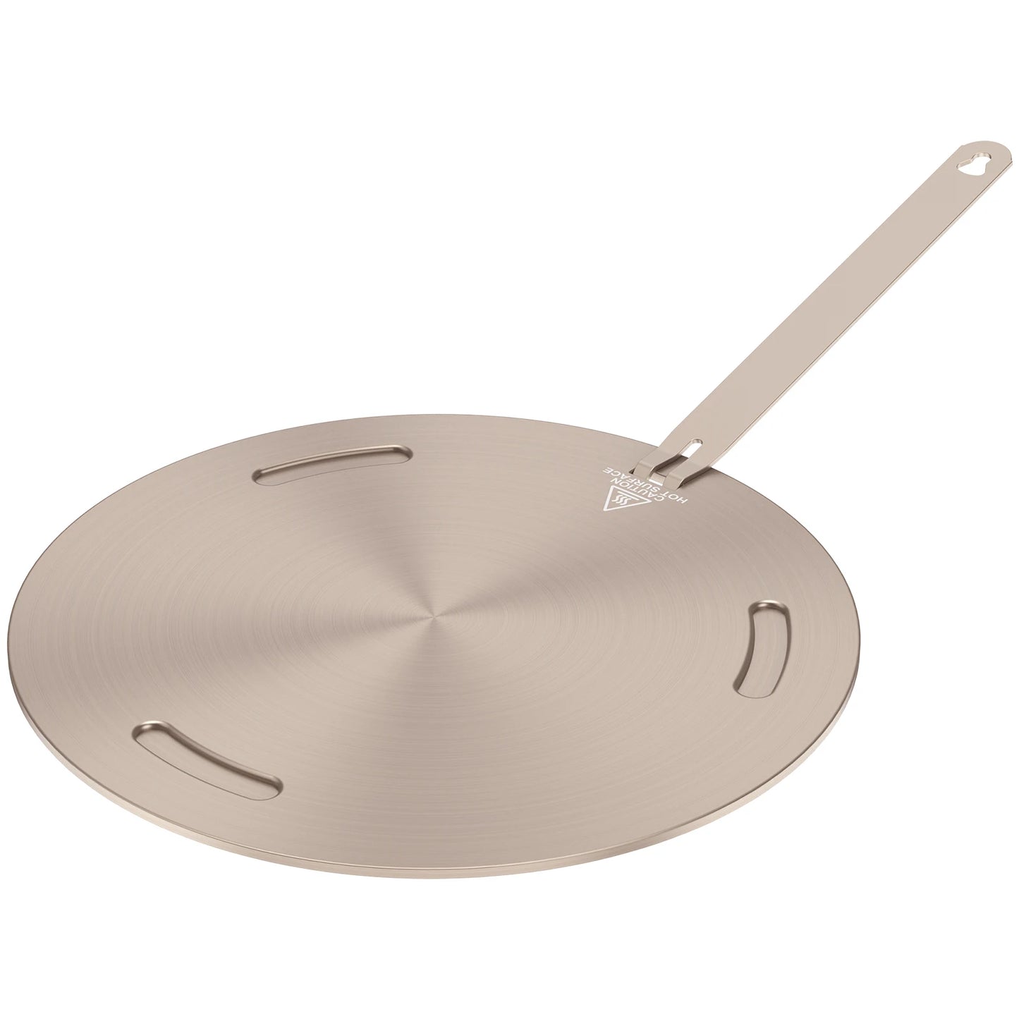 Portable Heat Conduction Plate for Gas Stove - Stainless Steel Induction Adapter with Removable Handle