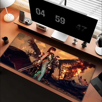 Large Stellar Blade Gaming Mouse Pad - HD Printed Rubber Desk Mat with Lock Edge for Keyboard & Mouse