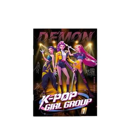 2025 KPop Demon Hunter Coloring Book – Line Drawing Picture Book, Painting Activity for Kids, Birthday Gift