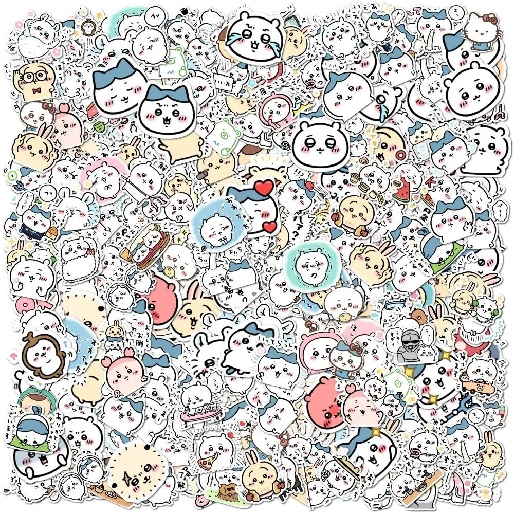 100pcs Chiikawa Cartoon Stickers - Cute Waterproof Vinyl Decals for Scrapbooks, Water Bottles, Phone Cases, and Gifts