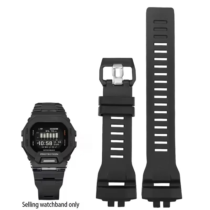 Soft Silicone Replacement Band for Casio G-SHOCK GBD-200 - Waterproof Sports Strap for GBD-200-1A & GBD-200RD-4