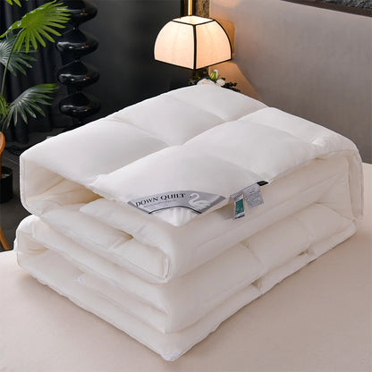 Feather Goose Down Duvet – Warm Winter Thick Quilts, Down-Filled Comforters for Single, Double, Queen & King Size Beds