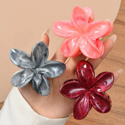 18Pcs Egg Flower Hair Clips | Gradient Candy Color Flowers, Shark Clips for Daily Ponytail Styling