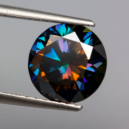 Rainbow Purple VVS1 Moissanite Diamond 0.1–5.0ct Loose Stone with GRA Certificate & Tester Pass