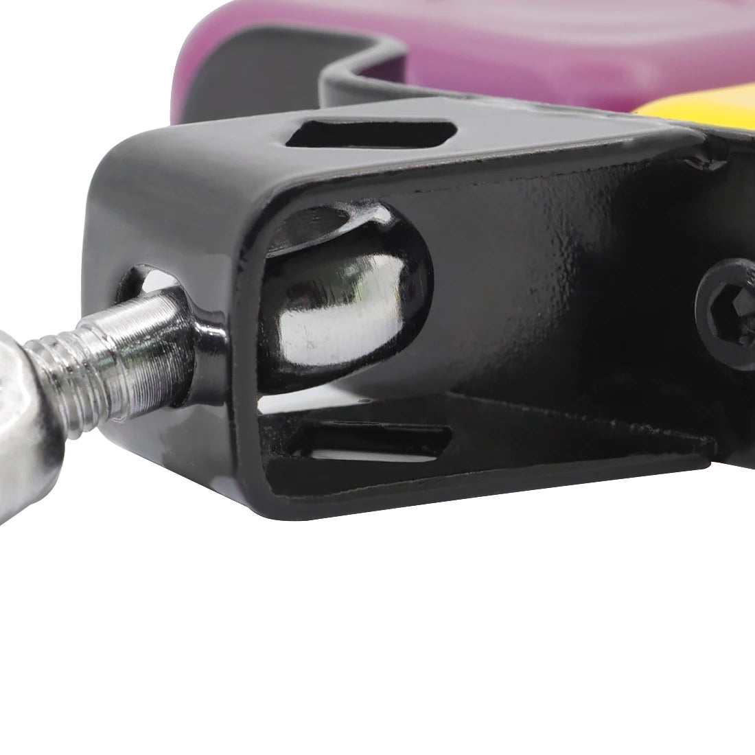 Double Sambago Bell: Latin Music Cowbell with High and Low Sound - Yellow Purple Knocker Drum Percussion Instrument Accessories