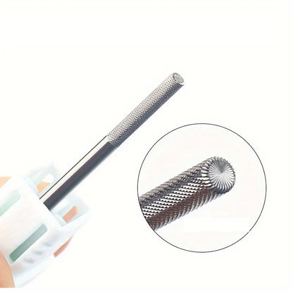 Tungsten Steel Professional Nail Drill Bit - Gel Polish Remover, Cuticle Cleaner & Burr File for Electric Nail Machine