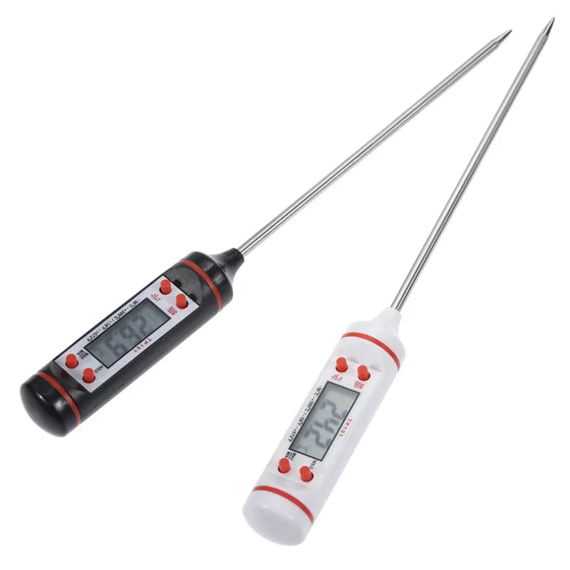 Professional Digital Kitchen Thermometer – Stainless Steel Probe for Meat, BBQ & Cooking