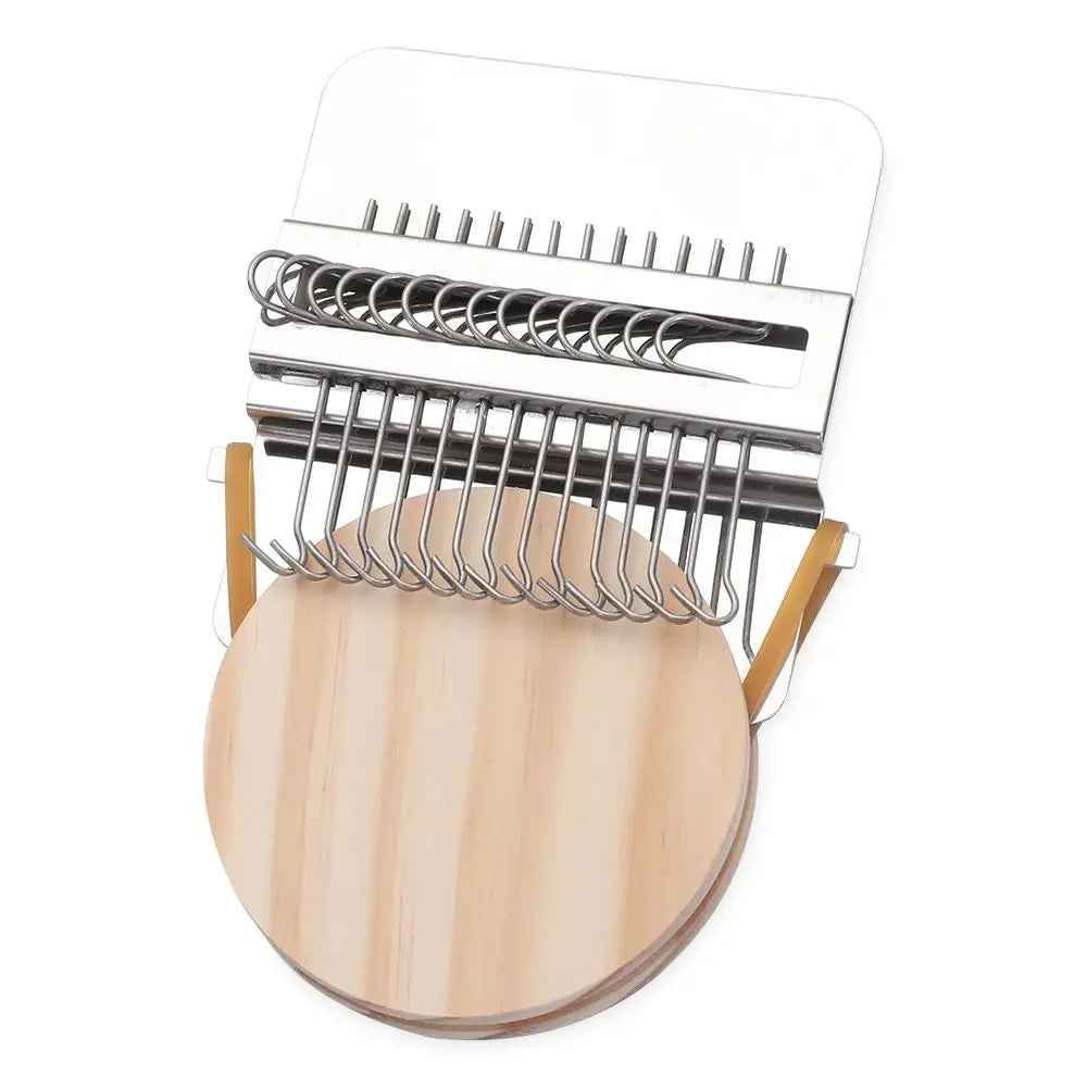 DIY Mini Weaving Loom - Metal Stitching Tool for Creative Darning, Mending & Textile Crafts