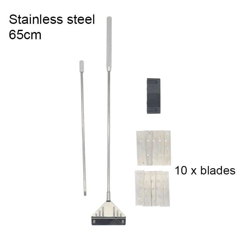 Aquarium Algae Remover Scraper – Aluminum Alloy Stainless Steel Blade Fish Tank Glass Cleaner Tool for Water Plant and Glass Cleaning Accessories