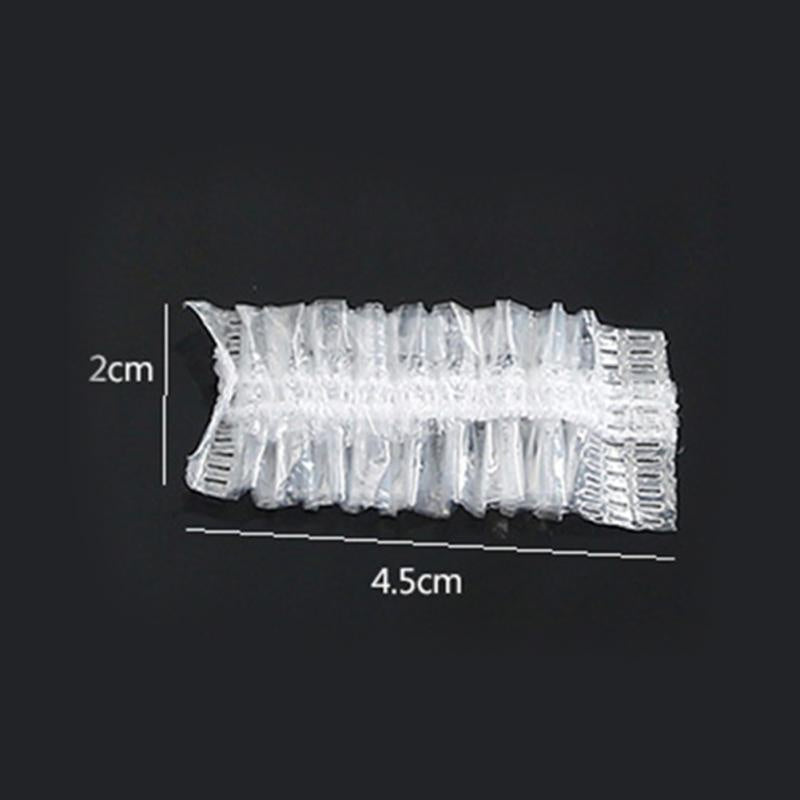100Pcs Disposable Hairdressing Earmuffs - Clear Ear Covers for Ear Protection, Hair Dye & Color Styling Tool