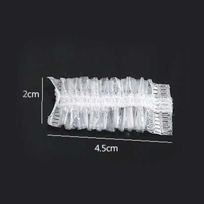 100Pcs Disposable Hairdressing Earmuffs - Clear Ear Covers for Ear Protection, Hair Dye & Color Styling Tool